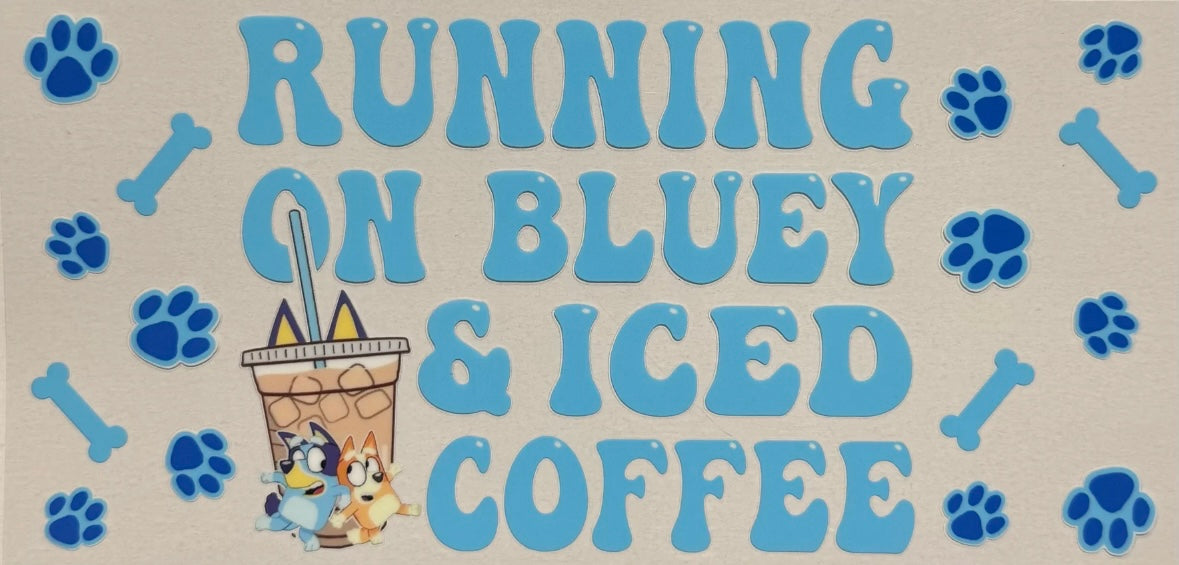 Bluey & iced coffee