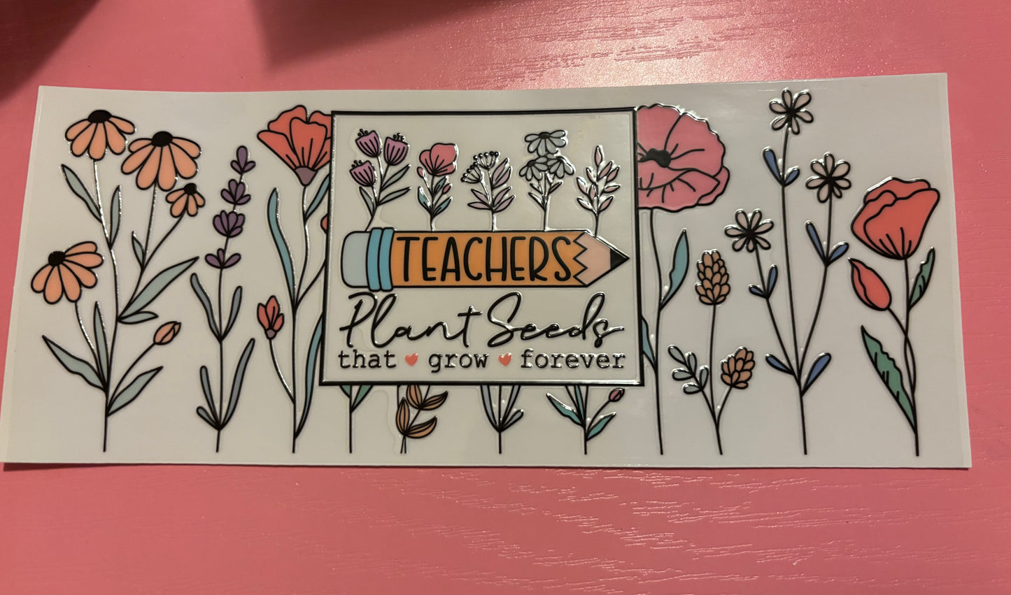 Teacher plant seeds