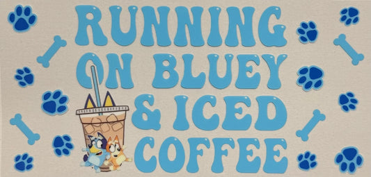 Bluey & iced coffee