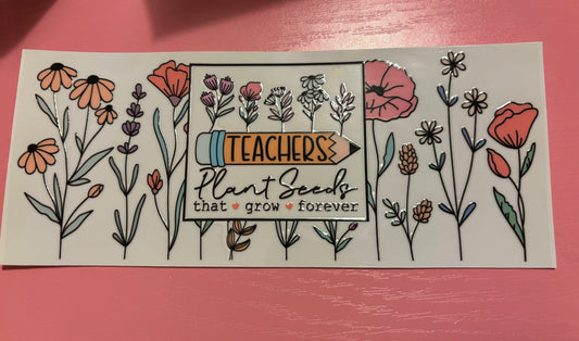 Teacher plant seeds